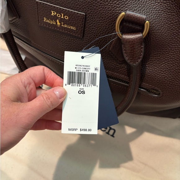 Polo by Ralph Lauren Brown Leather Duffel Bag - Picture 2 of 7